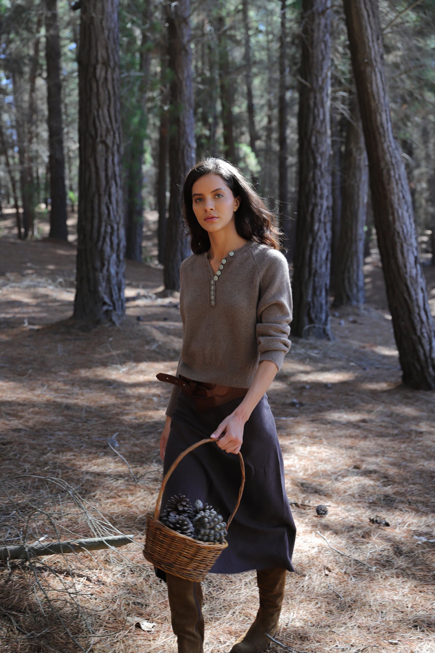 Henley Sara Camel