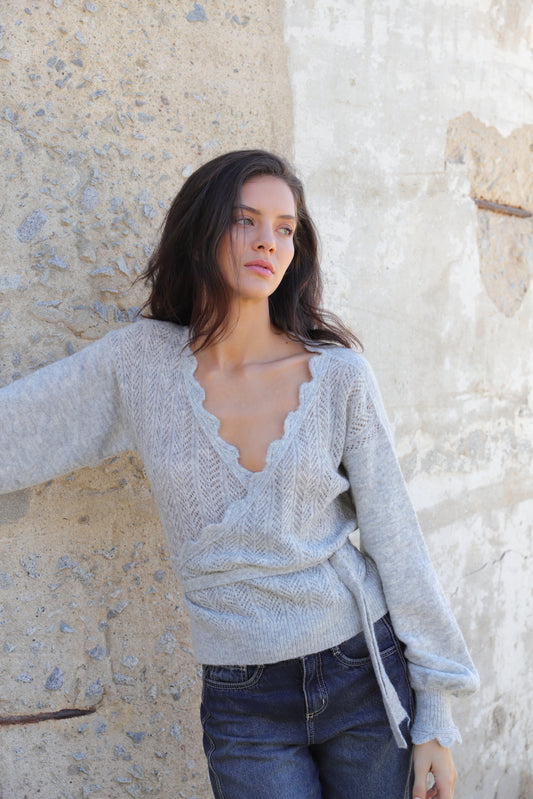 Pre-Venta Cardigan Matilde Gris (Entrega 20/05)