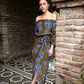 Blusa Carolina Blue Flowers
