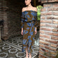 Blusa Carolina Blue Flowers