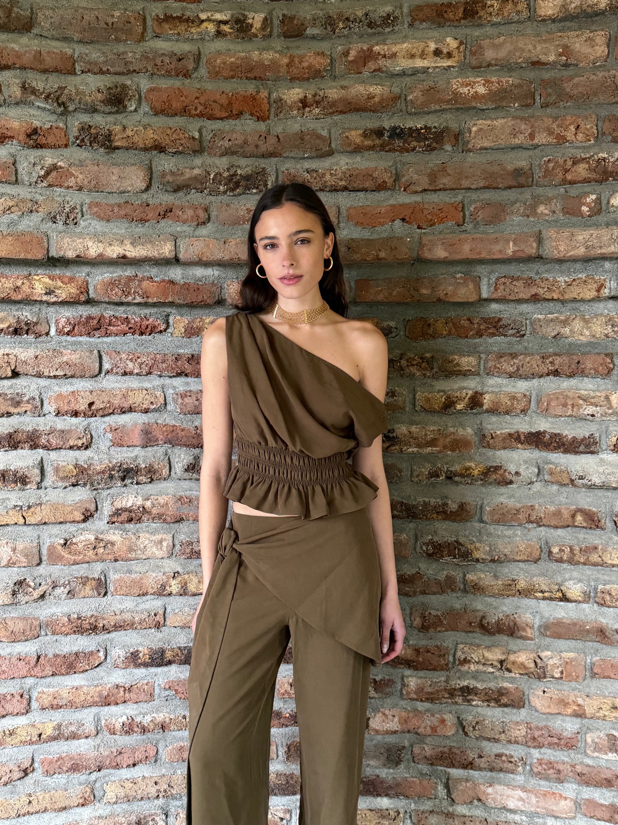 Pre-Venta Blusa Lorenza Militar (Entrega 4/11)