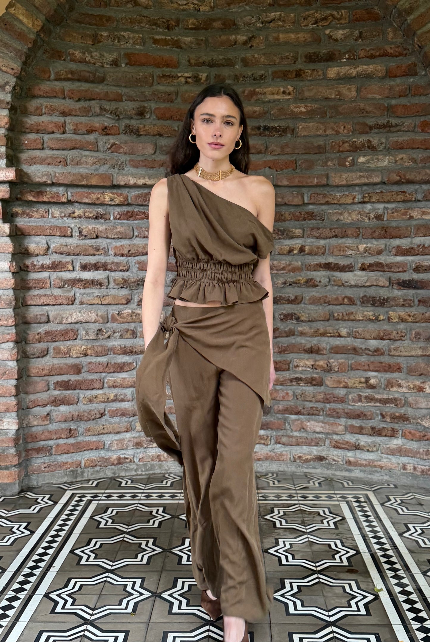 Pre-Venta Blusa Lorenza Militar (Entrega 4/11)