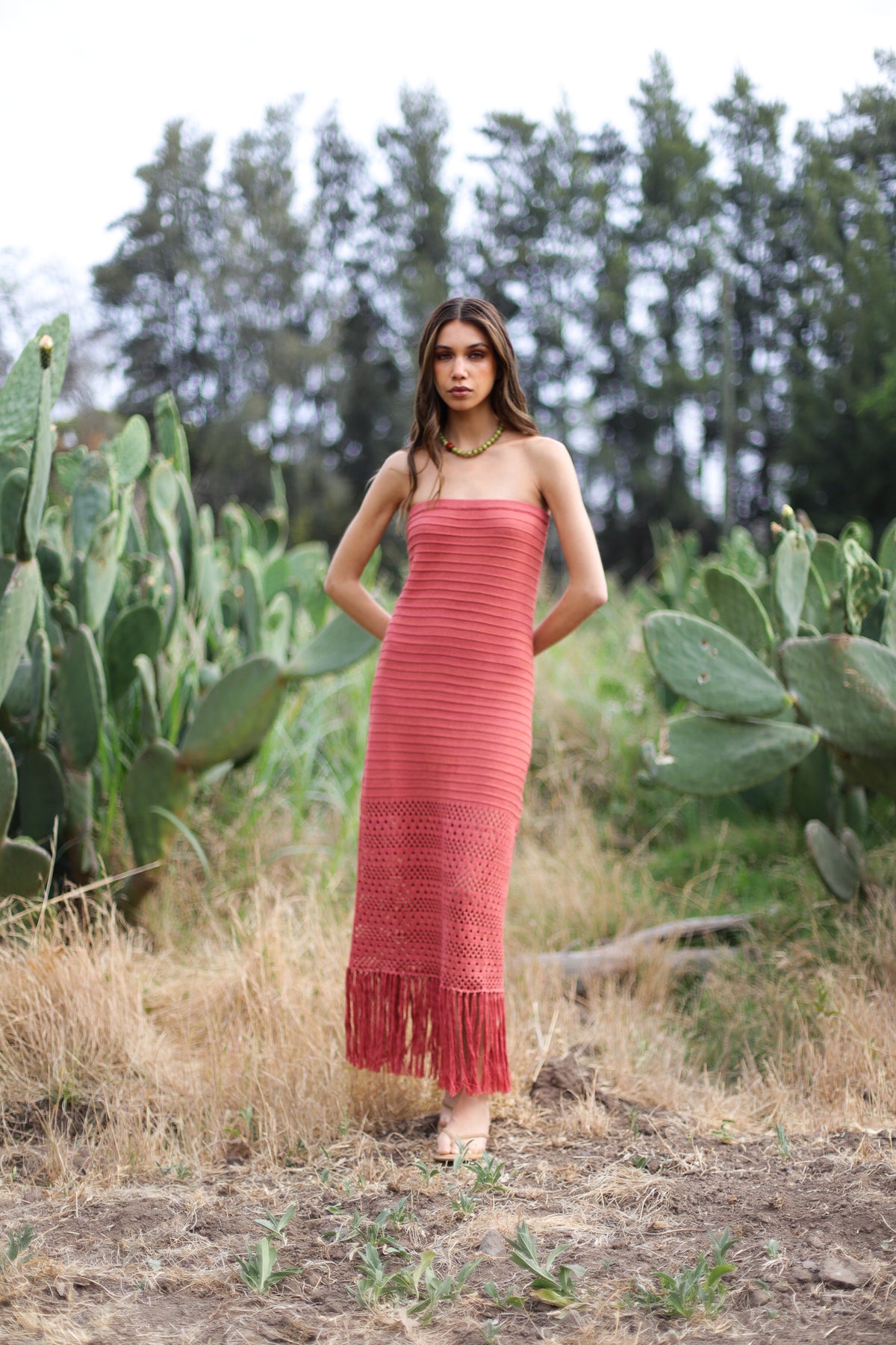 Vestido Paola Terracota