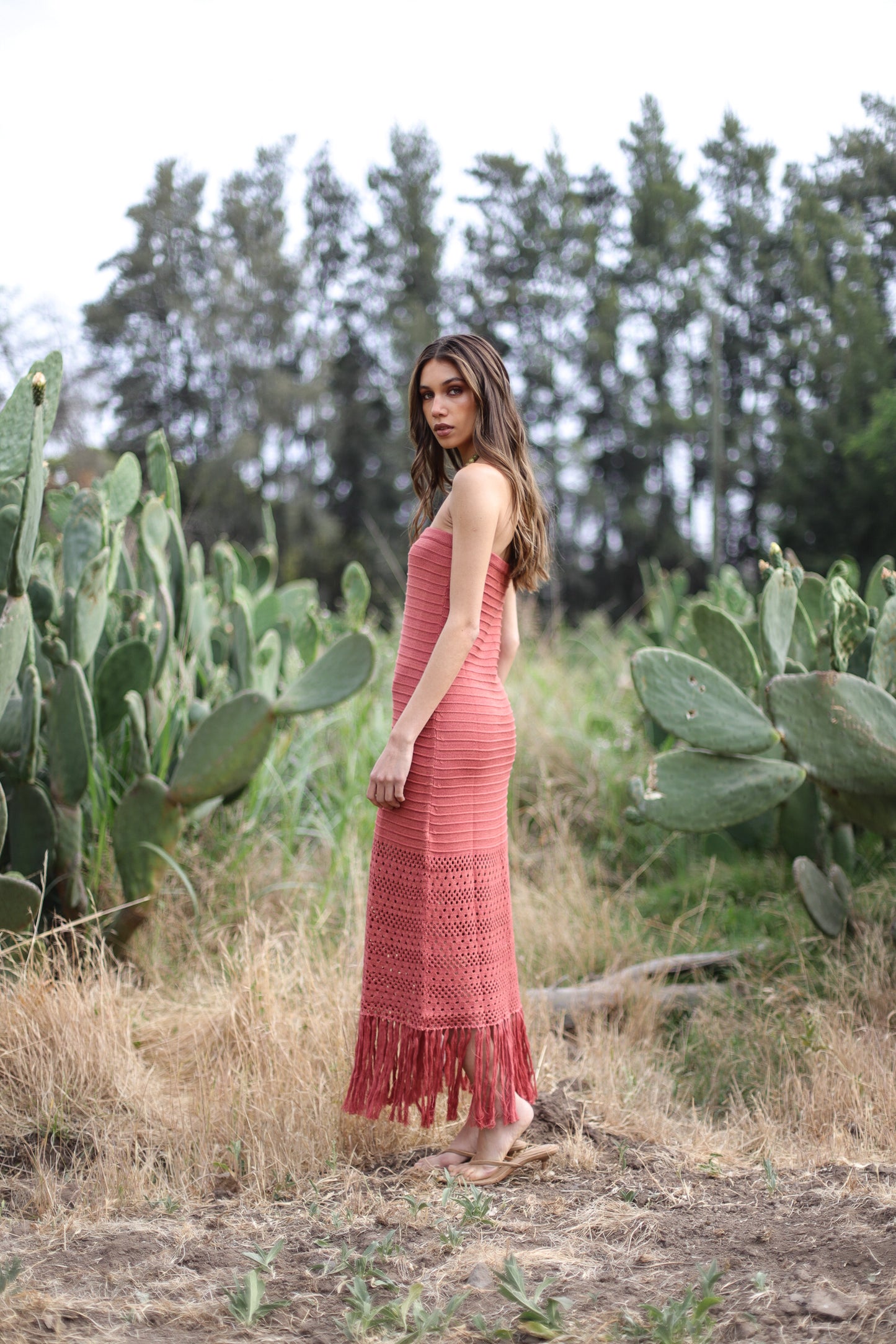 Vestido Paola Terracota