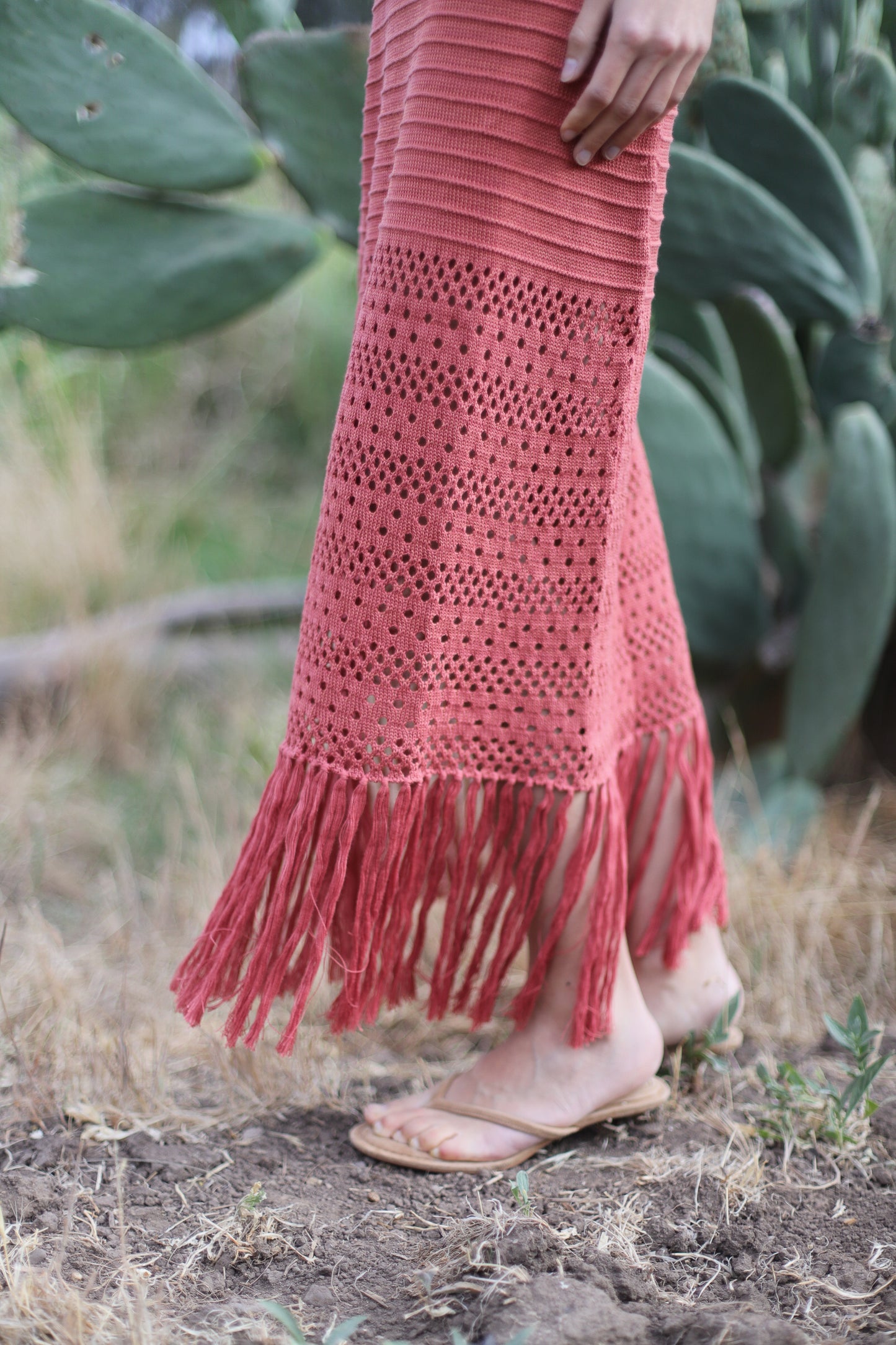 Vestido Paola Terracota