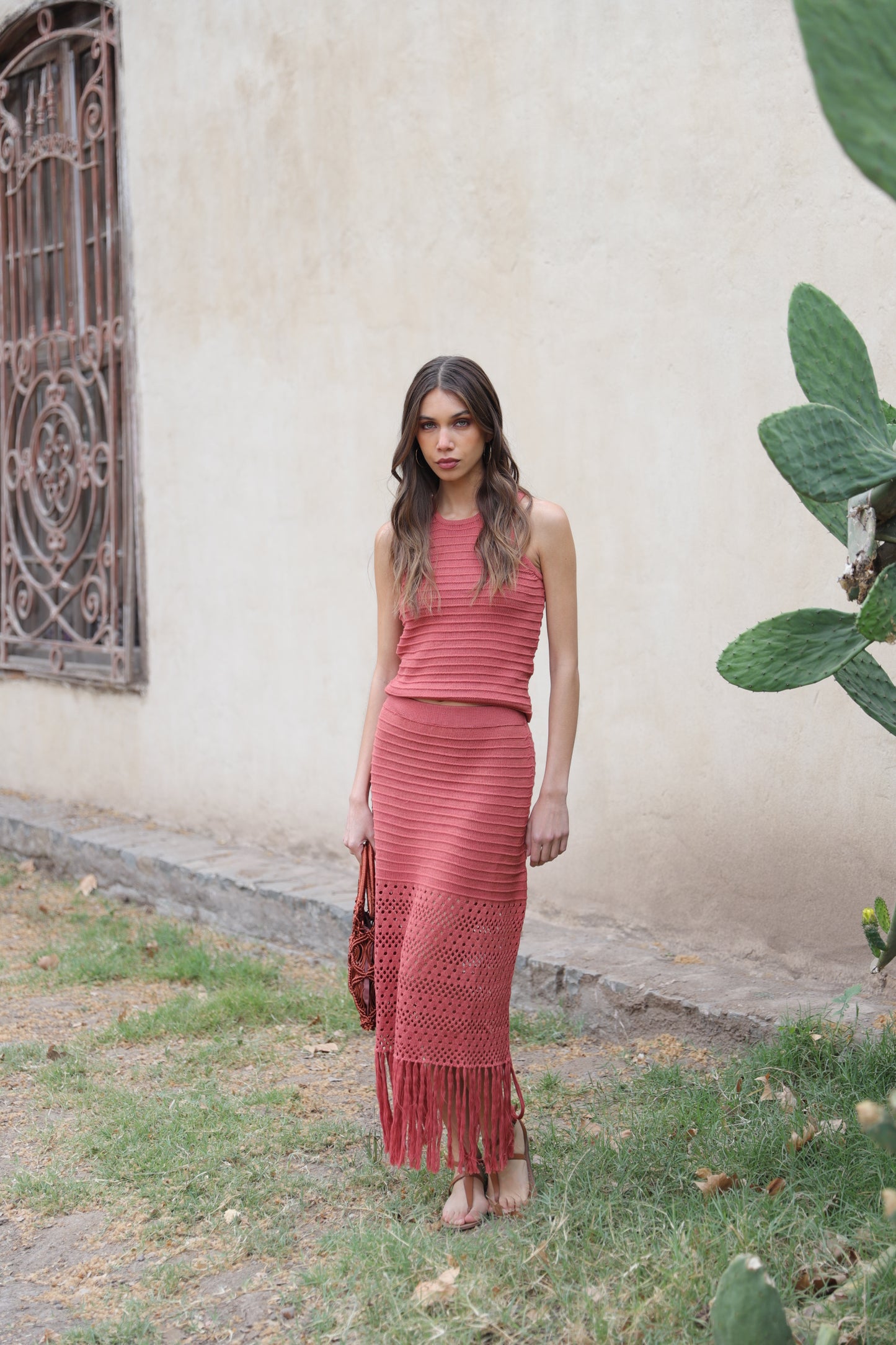 Pollera Paola Terracota