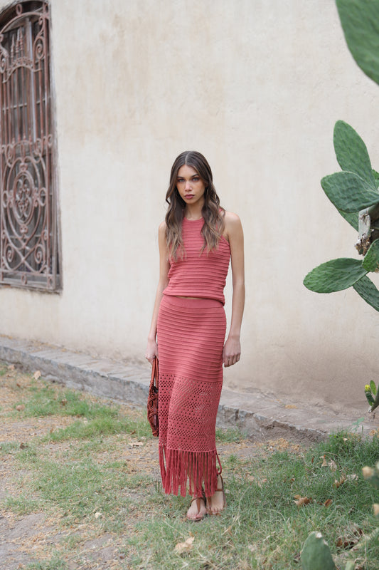 Blusa Paola Terracota