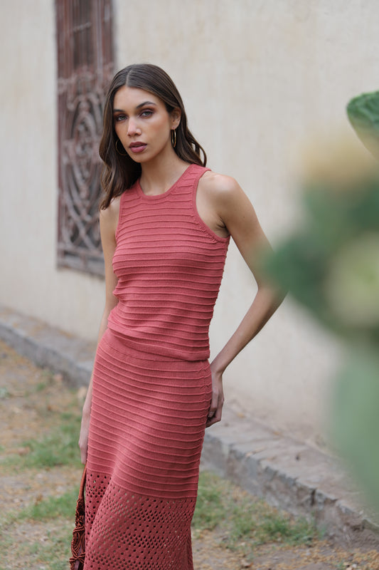 Blusa Paola Terracota