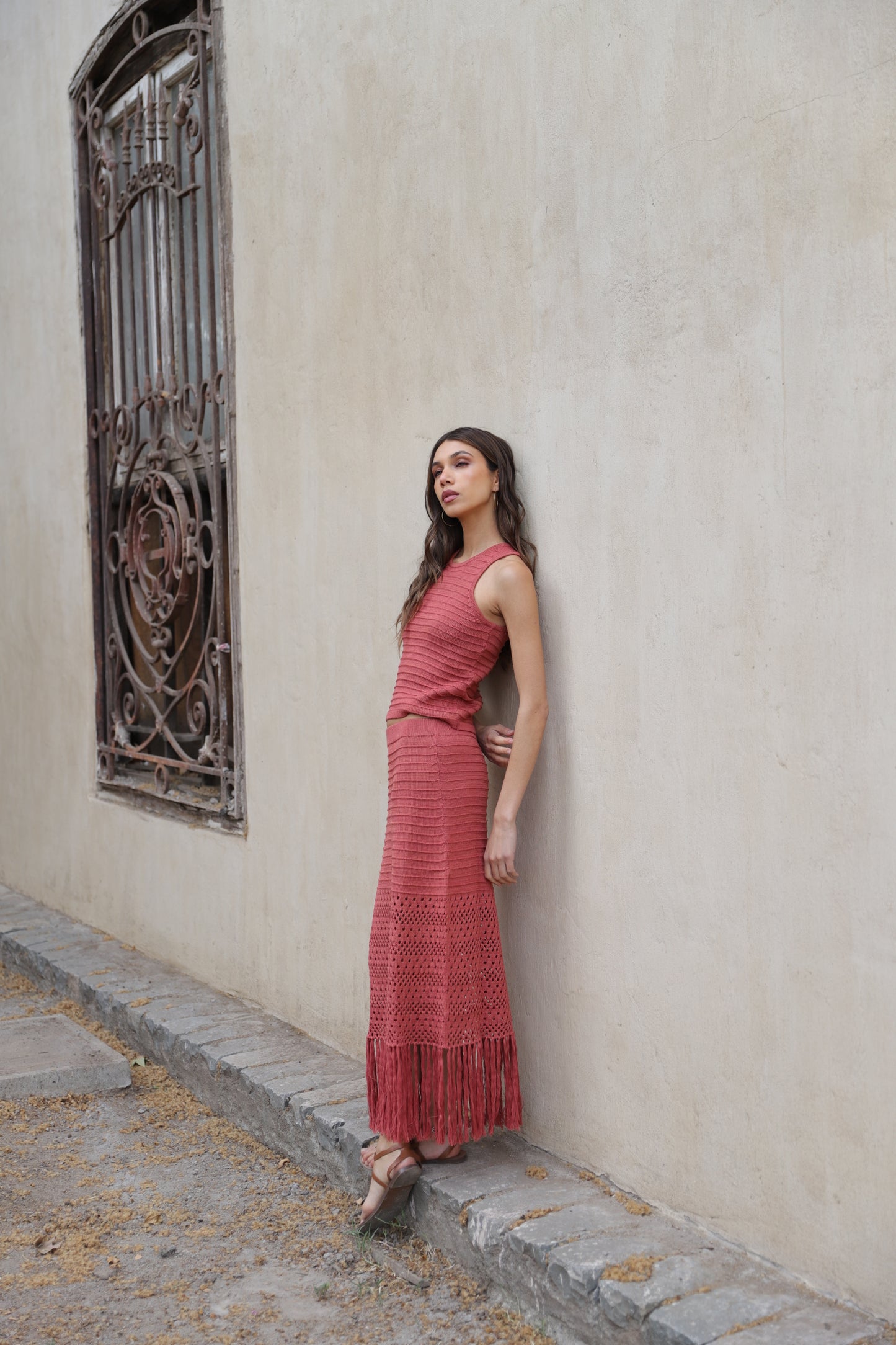 Pollera Paola Terracota