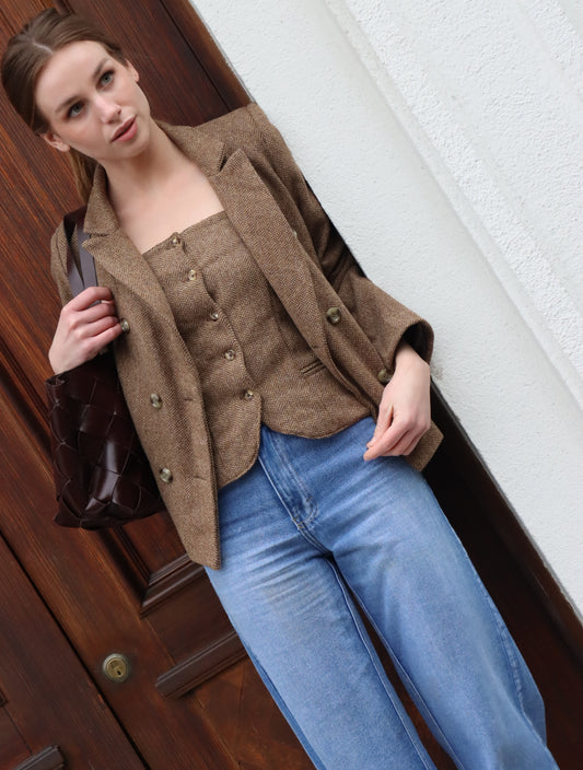 Vest Cayetana Camel