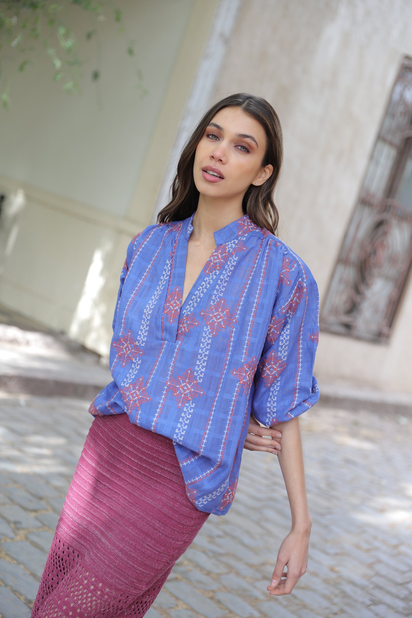 Blusa Isabel Indigo