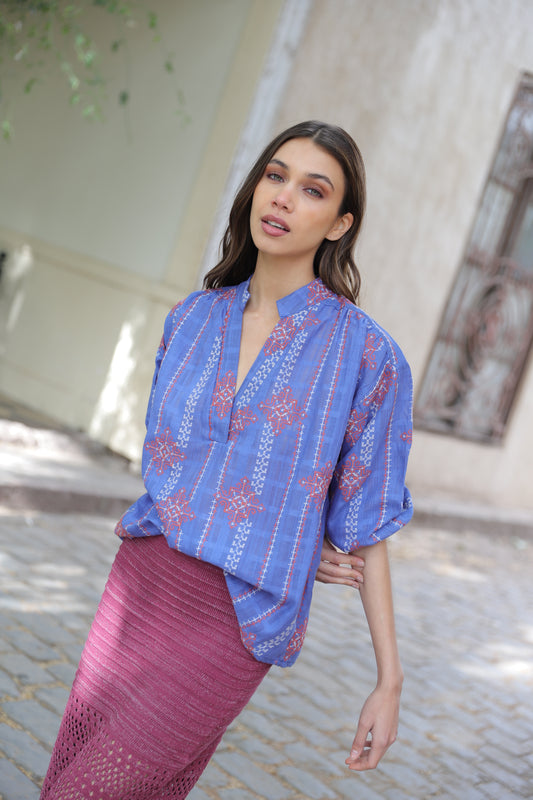 Blusa Isabel Indigo