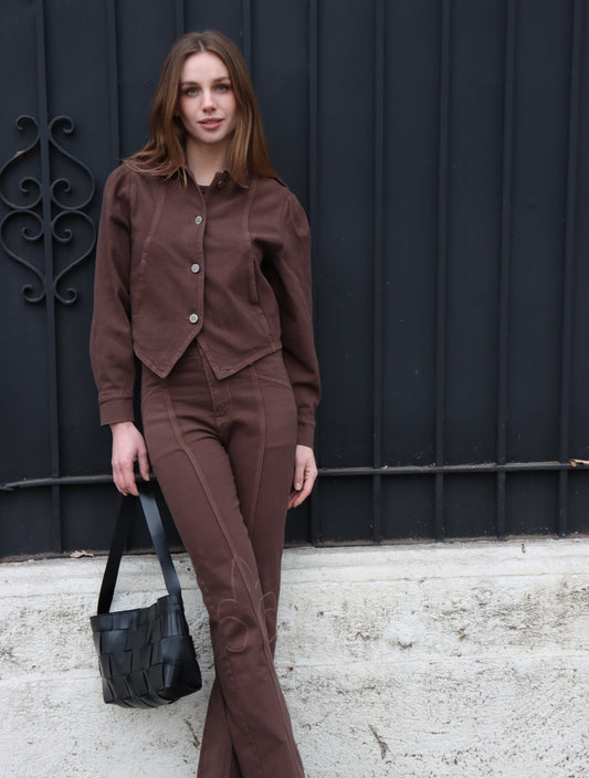 Chaqueta Denim Isabel Chocolate