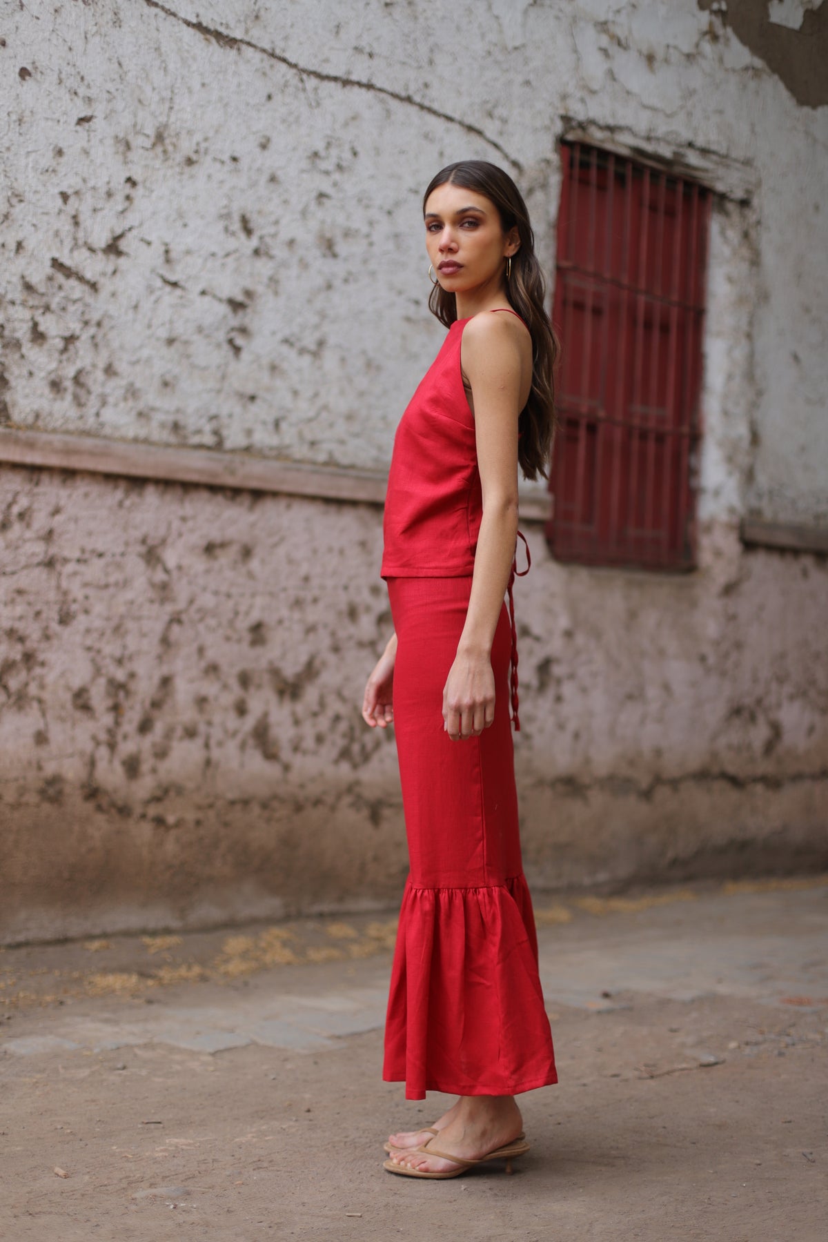 Pollera Tania Roja