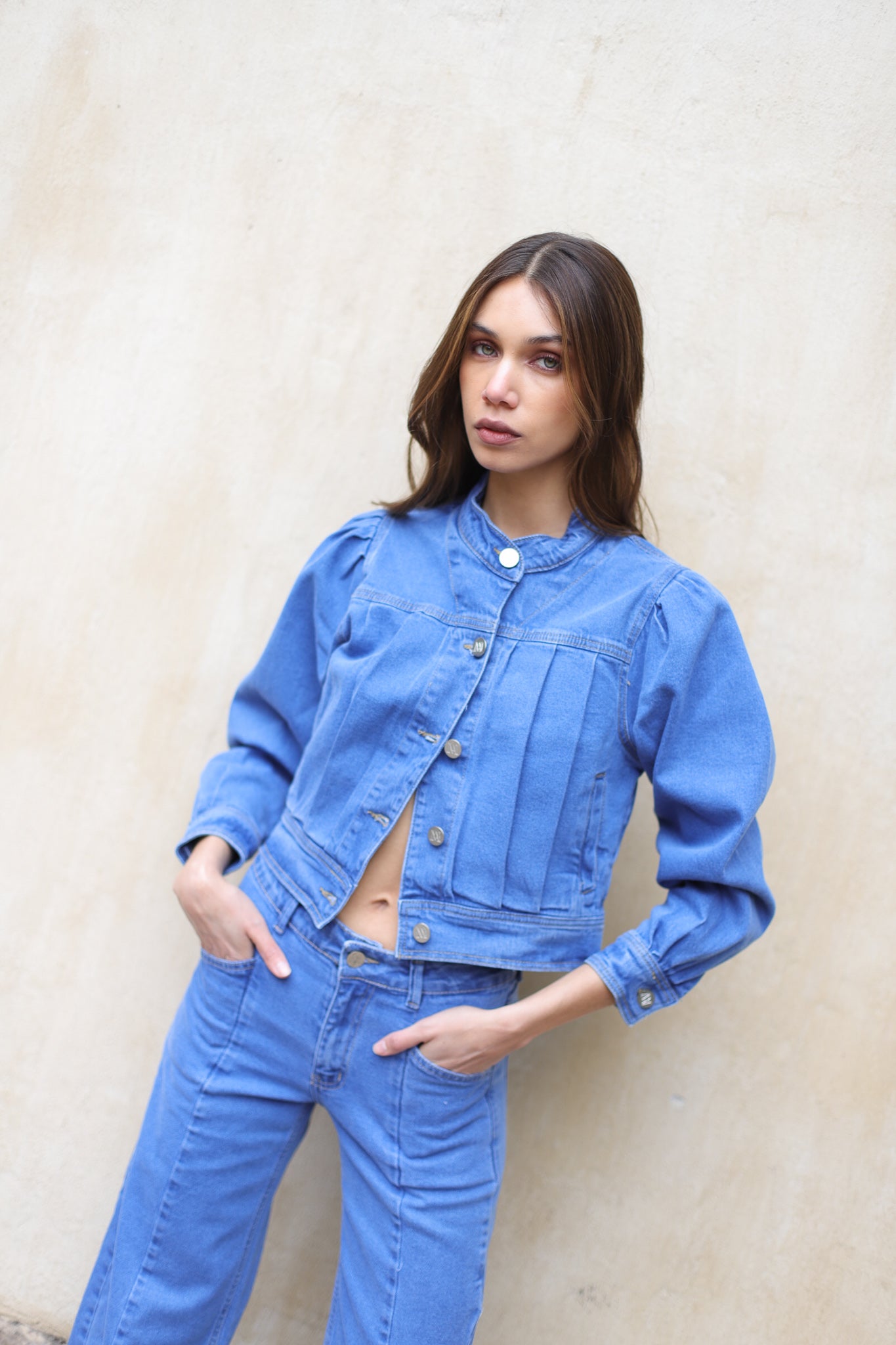 Chaqueta Lorea Celeste