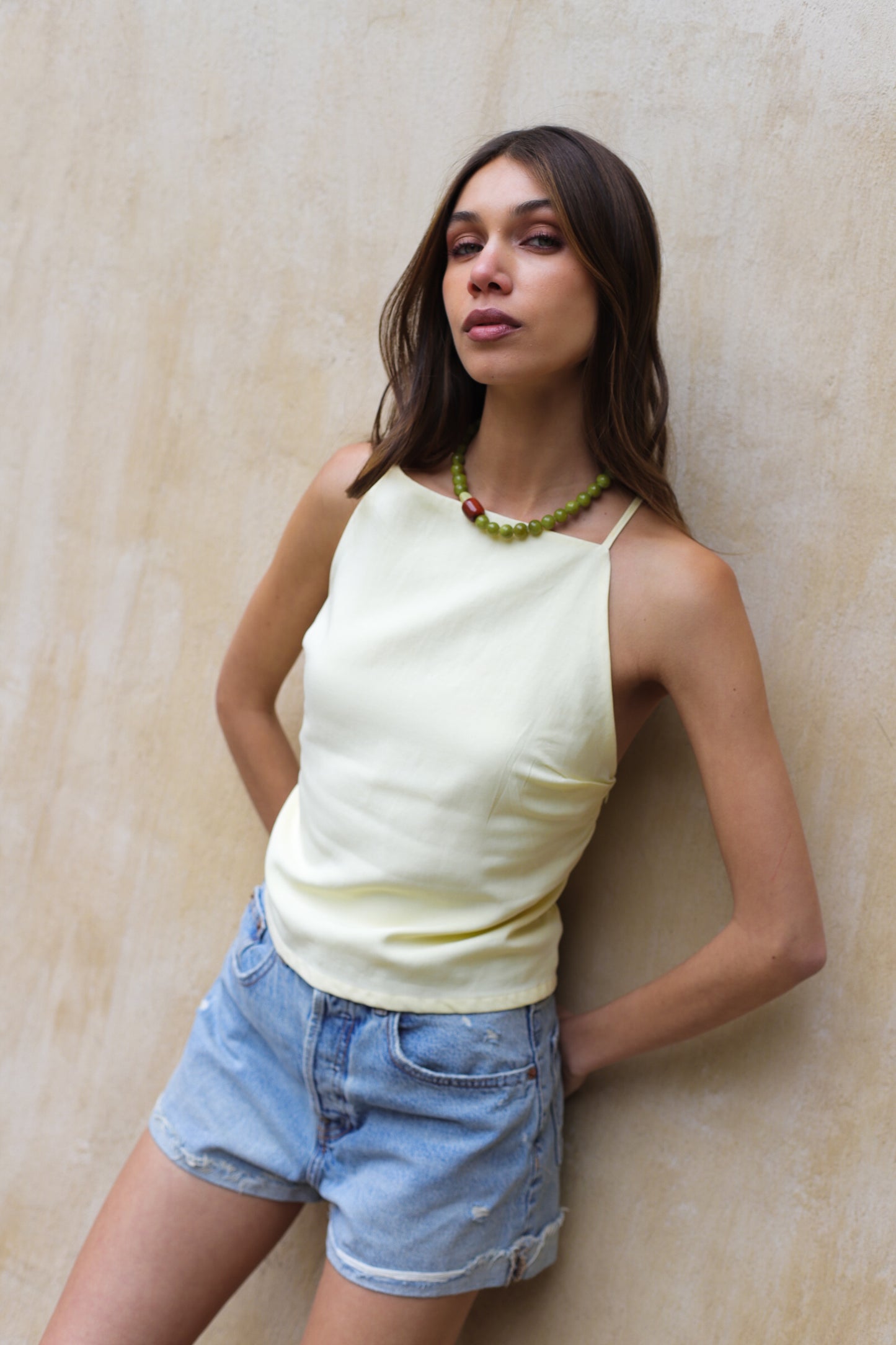 Blusa Tania Amarillo Pastel