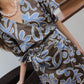 Vestido Helena Brown Flowers