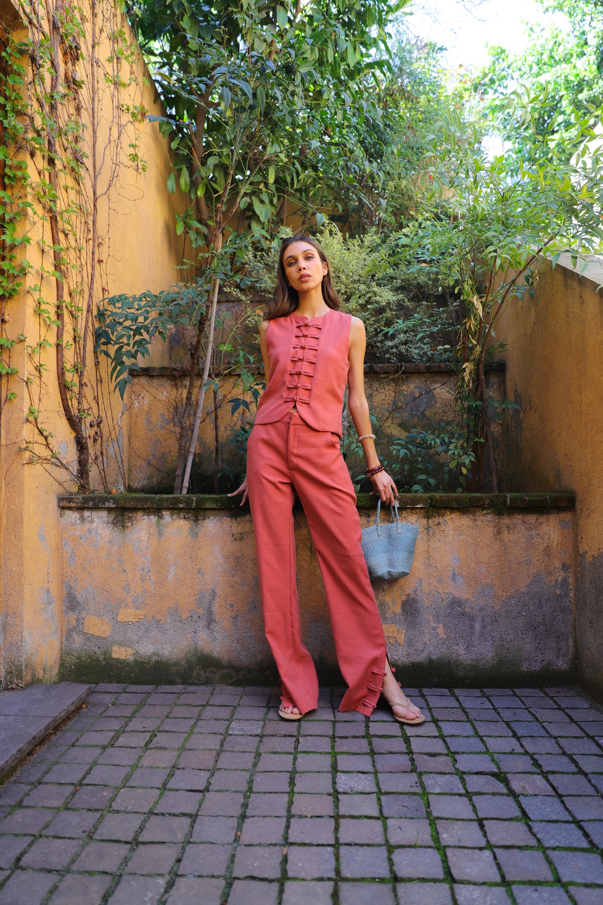 Pantalón Frida Ladrillo