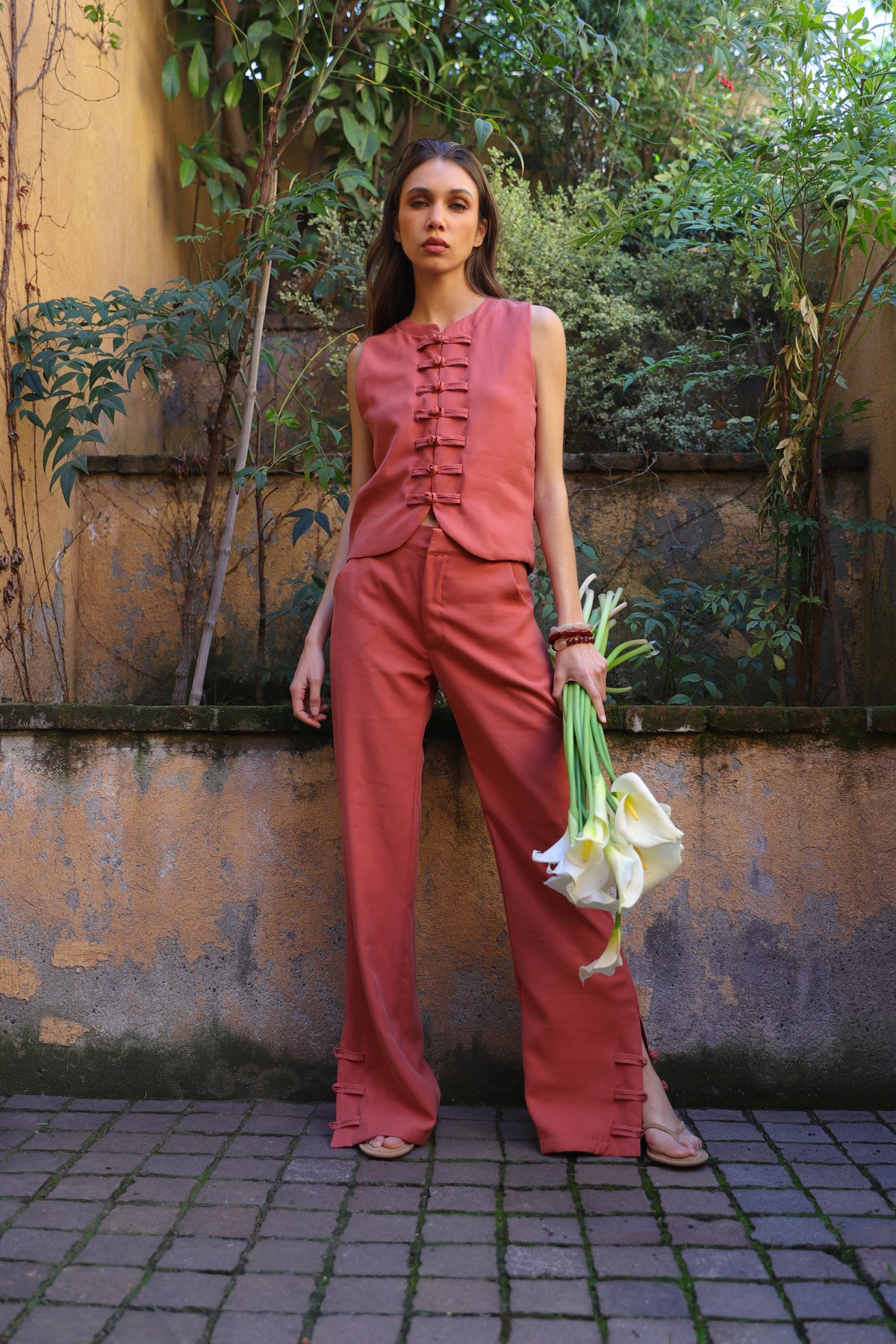 Pantalón Frida Ladrillo