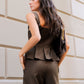 Blusa Elena Café