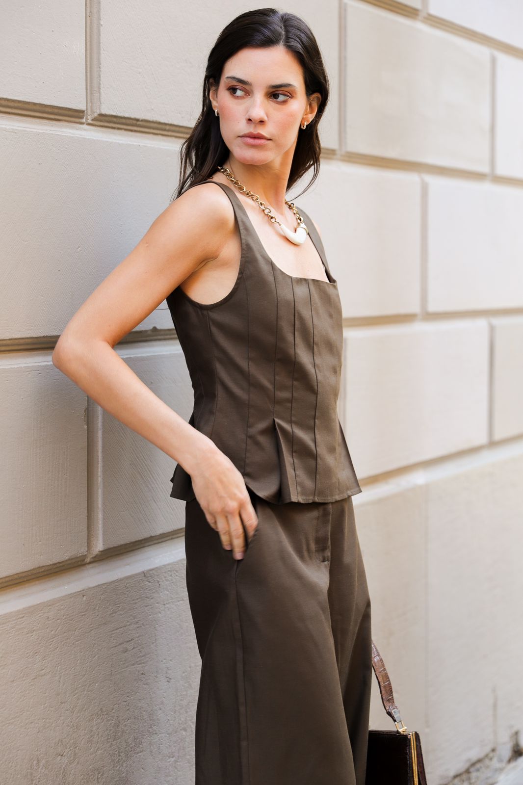 Blusa Elena Café